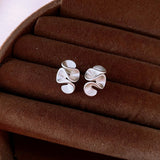 Small Fresh Ruffled Pleated High-End Earrings_Cwaje2353