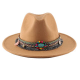 Women Retro Warm Felt Hat Jazz Hat_Cwah0753