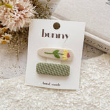 Embroidered Fruit Floral Bb Clips_Cwaha08424