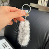 MINI CUTE PLUSH TAIL CAR KEYCHAIN BAG PENDANT_CWMM2537
