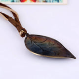 Vintage Creative Leaf Leather Necklace_Cwmm4622