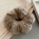 FAUX MINK PLUSH HAIRBAND HAIR ACCESSORIES_CWAHA4041