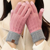 Winter Outdoor Warm Knitted Touch Screen Gloves_Cwag0392