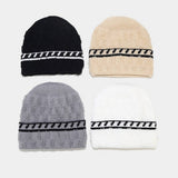 Warm And Windproof Stitching Plush Knitted Hat_Cwah1603