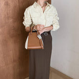 SIMPLE SPLICING CONTRASTING COLORS CROSSBODY BAG_CWAB1944