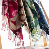 SOFT SCARF ELEGANT PRINT TASSEL WRAP FOR WOMEN_CWASC0918