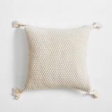 SIMPLE HANDMADE FOUR CORNER TASSEL THROW PILLOW_CWMM2382
