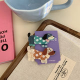 Cwaha07733_Cute Dog Fork Hair Clip Side Bangs Accessory