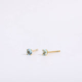 DECEMBER BIRTHSTONE STUD EARRINGS 18K ZIRCON_CWAJE5040