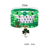 ST PATRICKS DAY SHAMROCK CHARM BRACELET SET_CWMM3502