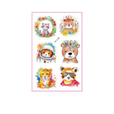 FOREST ANIMAL TATTOO STICKERS WATERPROOF_CWMM8269