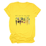 Womens Crew Neck Tee With Posi Ve Quote_Cwtts1478