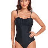 Womens One Piece Suspender Bikini Swimsuit