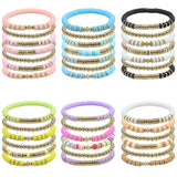 COLORFUL SOFT CERAMIC BEADED BRACELET SET_CWAJE0720