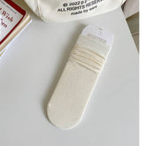 Women Solid Color Straight Socks Joker Socks_Cwms0287