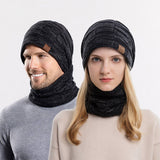 Winter Warm Earmuffs Hat And Scarf Two-Piece Set_Cwasc1127