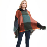 2024 NEW LARGE PLAID CAPE SHAWL_CWASC1207