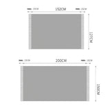 KNITTED WARM BLANKET WITH TASSELS_CWMM0199