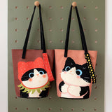 THICKENED CUTE CARTOON BUCKET BAG FOR WORK_CWAB5603