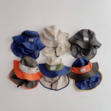 REMOVABLE CHILDRENS COLOR BLOCK BUCKET HAT_CWAH2870