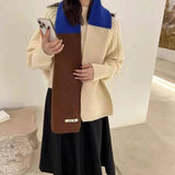 Faux Cashmere Knit Scarf - Thick Winter Neck Wrap_Cwasc02951
