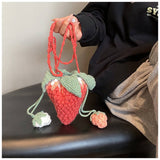 CUTE NEW CROCHET STRAWBERRY BAG_CWAB2399