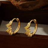 STAINLESS STEEL FLOWER EARRINGS WITH DIAMONDS_CWMM3598