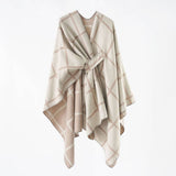 NEW FASHION SHAWL PLAID DUAL PURPOSE SIMPLE SHAWL_CWMM2086