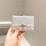 SOLID COLOR SMALL FRESH PENDANT SHORT WALLET_CWAB2565