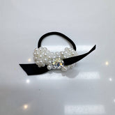 BRAIDED PEARL HAIR TIE NEW ELASTIC HAIR BAND_CWAHA6882