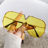 METAL FRAME ONE PIECE LENSES SUNGLASSES_CWASG0370