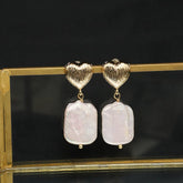 Womens High-End Natural Pearl Earrings