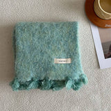 SOFT KNIT SCARF THICK TASSEL WINTER WARM WRAP_CWASC2292