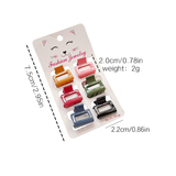 6PCS CANDY COLOR MINI HAIR CLAWS CUTE BANG CLIPS_CWAHA0727