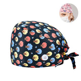 SCRUB CAP PRINTED SURGICAL CAP WORK CAP_CWAH3383