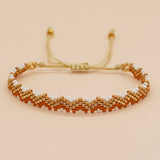 COLORFUL 3 ROW RICE BEAD BRAIDED BRACELET_CWMM3846