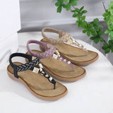 BOHEMIAN RHINESTONE WOVEN PINCH TOE SANDALS_CWSHS0533