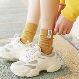 NEW SOLID COLOR CASUAL MATCHING WOMENS SOCKS_CWMS0999