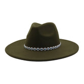 ETHNIC STYLE WOOL BLEND FEDORA HAT MEN WOMEN_CWAH04388