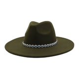 ETHNIC STYLE WOOL BLEND FEDORA HAT MEN WOMEN_CWAH04388