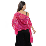 NEW ARRIVAL FLOWER SEQUIN EMBROIDERED SHAWL_CWASC1087