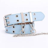 Cwabe0870_Fashionable Punk Belt With Chain