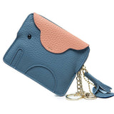 GENUINE LEATHER ELEPHANT MINI CREATIVE WALLET_CWAB3891