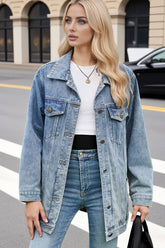 Cwjj00096_Retro Loose Casual Denim Jacket Top
