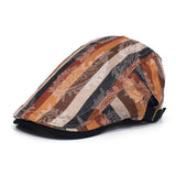 2024 NEW STRIPED PRINTED BERET FORWARD CAP_CWAB2920