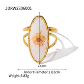 IMMORTAL FLOWER STAINLESS STEEL RINGS FOR WOMEN_CWAJE0610