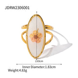 IMMORTAL FLOWER STAINLESS STEEL RINGS FOR WOMEN_CWAJE0610