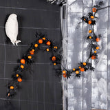 180CM BLACK MAPLE LEAF PUMPKIN GARLAND DECOR_CWMM9883