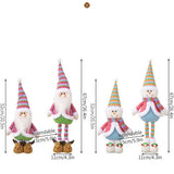 Cwmm10292_Christmas Rainbow Santa Snowman Table Decor