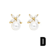 MINIMALIST PEARL BOW EARRINGS_CWAJE0990